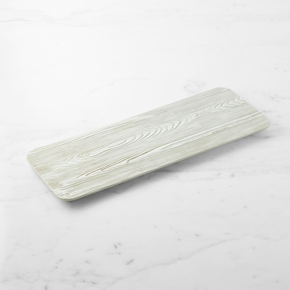 Williams Sonoma Realistic Forest Bark Style Faux Wood Cheese Board 🍷🧀 - Picture 1 of 16